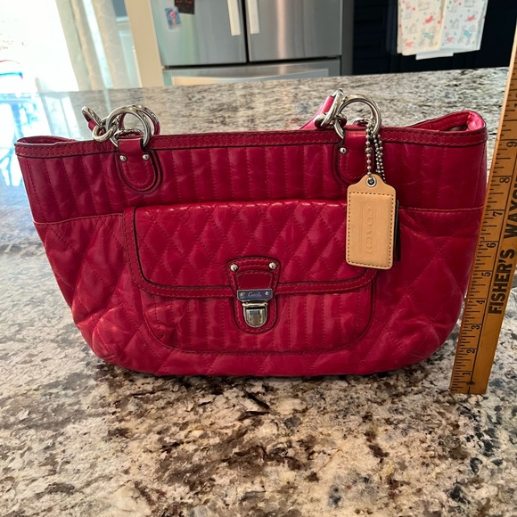 Pink Coach Purse - Picture 3 of 9